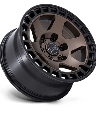 Black Rhino Hard Alloys BR022 BAHARI 17x8.5 -10 Burnt Bronze with Matte Black Lip
