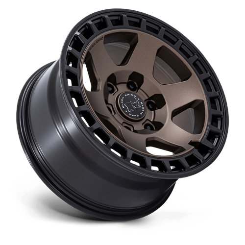 Black Rhino Hard Alloys BR022 BAHARI 17x8.5 -10 Burnt Bronze with Matte Black Lip