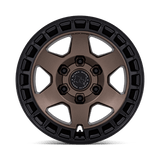 Black Rhino Hard Alloys BR022 BAHARI 17x8.5 -10 Burnt Bronze with Matte Black Lip