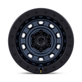 Black Rhino Hard Alloys Xplorer 17x9 +1mm Metallic Blue with Matte Black Lip