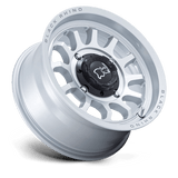Black Rhino Powersports RAPID UTV 15x7 +10mm Hyper Silver with Machined Face