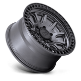 Black Rhino CALICO 17x8.5 +34mm Matte Gunmetal with Matte Black Lip