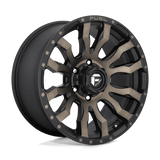 Fuel 1PC Blitz 18x9 -12mm Matte Black with Machined Spokes and a Smoke Tint
