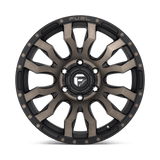 Fuel 1PC D674 BLITZ 16x8 +1mm Matte Black Smoke Tint (6x139.7)