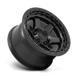Fuel D750 Block 18x9 Matte Black with Black Ring 6x139.7 truck wheel