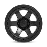 Fuel 1PC D750 BLOCK 18x9 +1mm Matte Black With Black Ring
