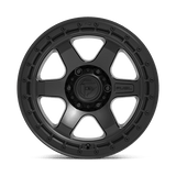 Fuel D750 Block 18x9 Matte Black with Black Ring 6x139.7 truck wheel