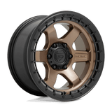 Fuel 1PC D751 BLOCK 17x9 +1mm Matte Bronze With Black Ring (6x120)