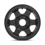 Fuel UTV D922 BLOCK BEADLOCK 15x6 +38mm Matte Black with Black Ring