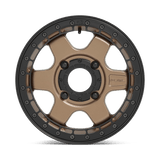Fuel UTV D924 BLOCK BEADLOCK 15x6 +38mm Matte Bronze with Black Ring
