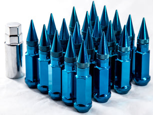 Wheel Installation Kit set: (Includes Spike Lug nuts, Key & Centering rings for 4 Wheels)