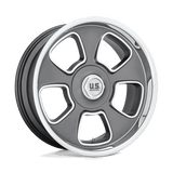 US Mag 1PC U125 BOULEVARD 20x8 +1mm Matte Gun Metal