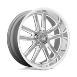 US Mag 1PC Bullet 24x9 +1mm Textured Anthracite with Milled Spokes