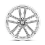 US Mag 1PC Bullet 22x9 +1mm Textured Anthracite with Milled Spokes (5x127)
