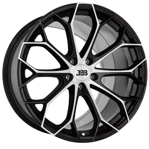 Big Baller Brand Z09 Gloss Black with Machined Spoke Faces