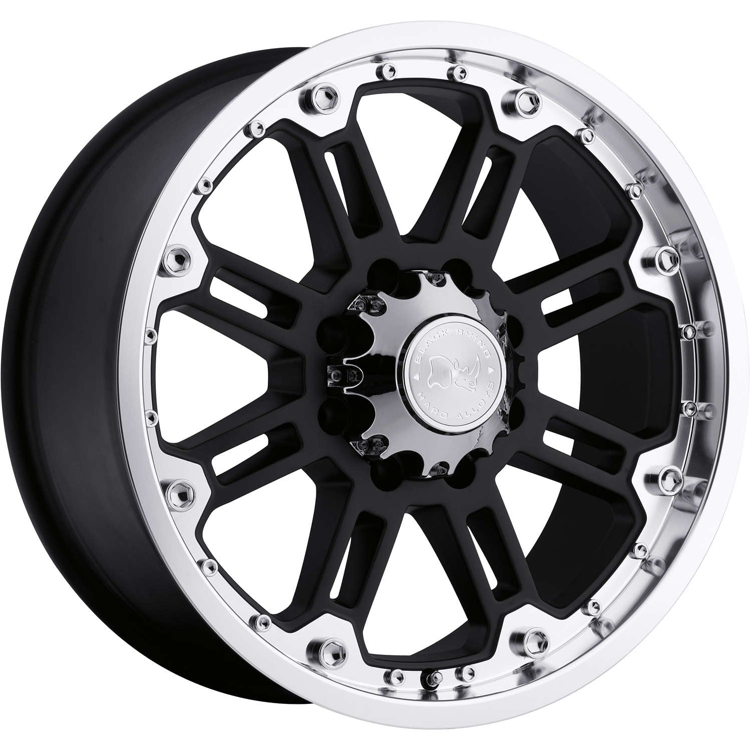 Black Rhino Rockwell Gloss Black with Machined LIp