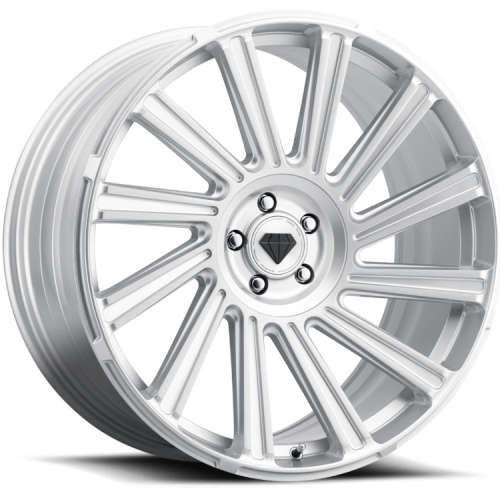 Blaque Diamond BD-40 Silver Machined wheel