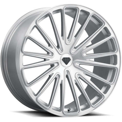 Blaque Diamond BD-715 Brushed Silver wheel