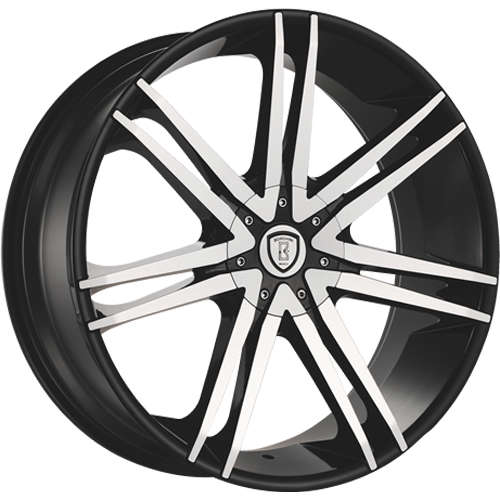 Borghini B20-M Black with Machined Spoke Faces