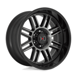 XD XD850 Cage 20x9 +18 Gloss Black with Gray Tint premium truck wheel