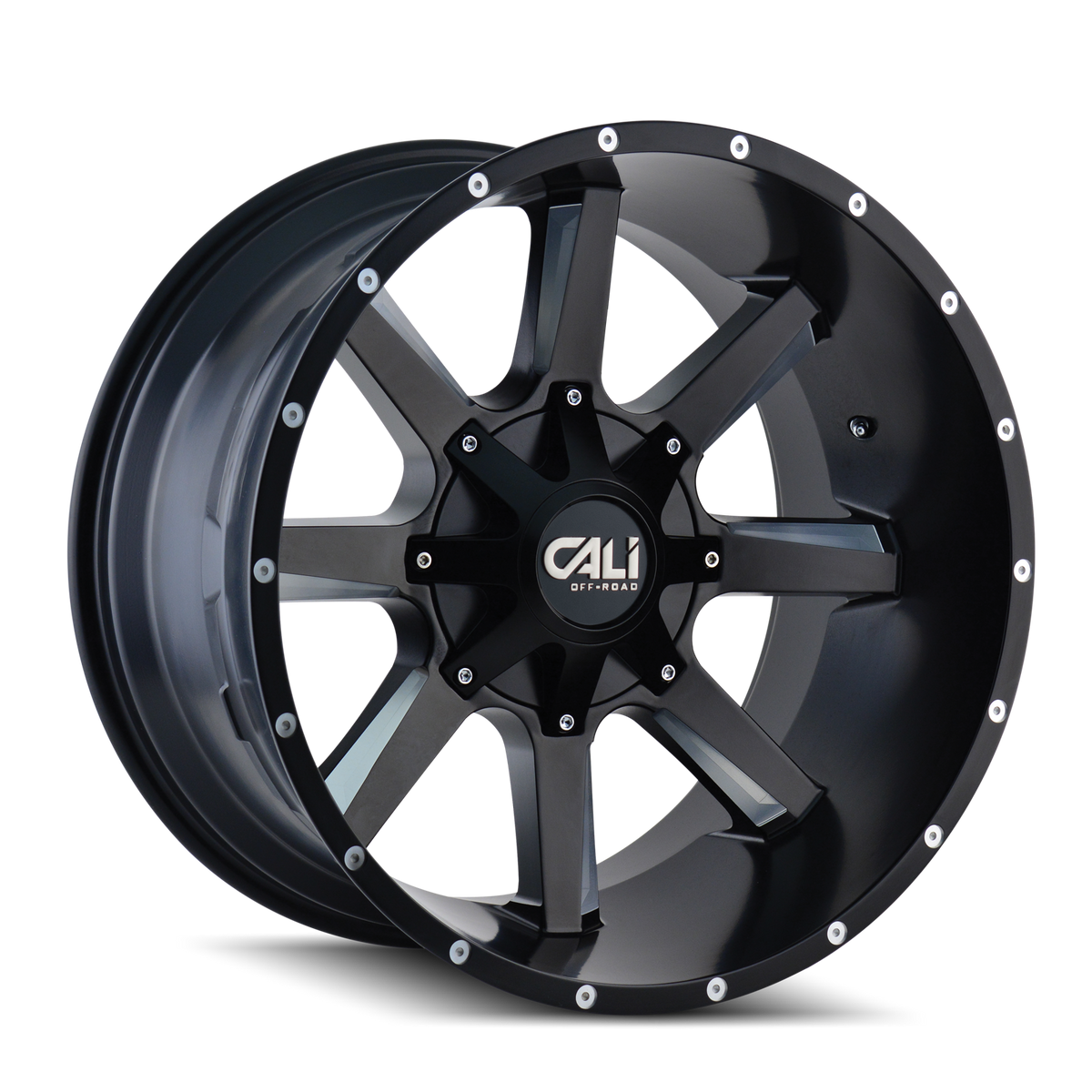 Cali Off-Road BUSTED 9100 Satin Black Milled wheel