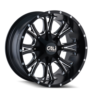 Cali Off-Road AMERICANA 9101 Satin Black Milled wheel