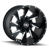 Cali Off-Road DISTORTED 9106 Satin Black Milled wheel