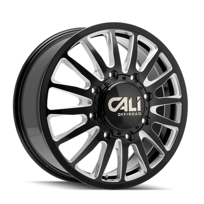Cali Off-Road SUMMIT DUALLY 9110D Gloss Black Milled wheel