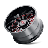 Cali Off-Road SUMMIT 9110 Gloss Black Milled Prism Red