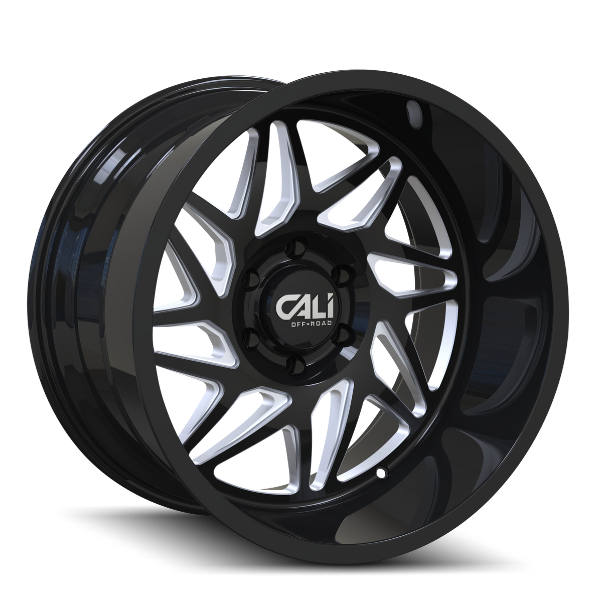 Cali Off-Road GEMINI 9112 Gloss Black Milled wheel