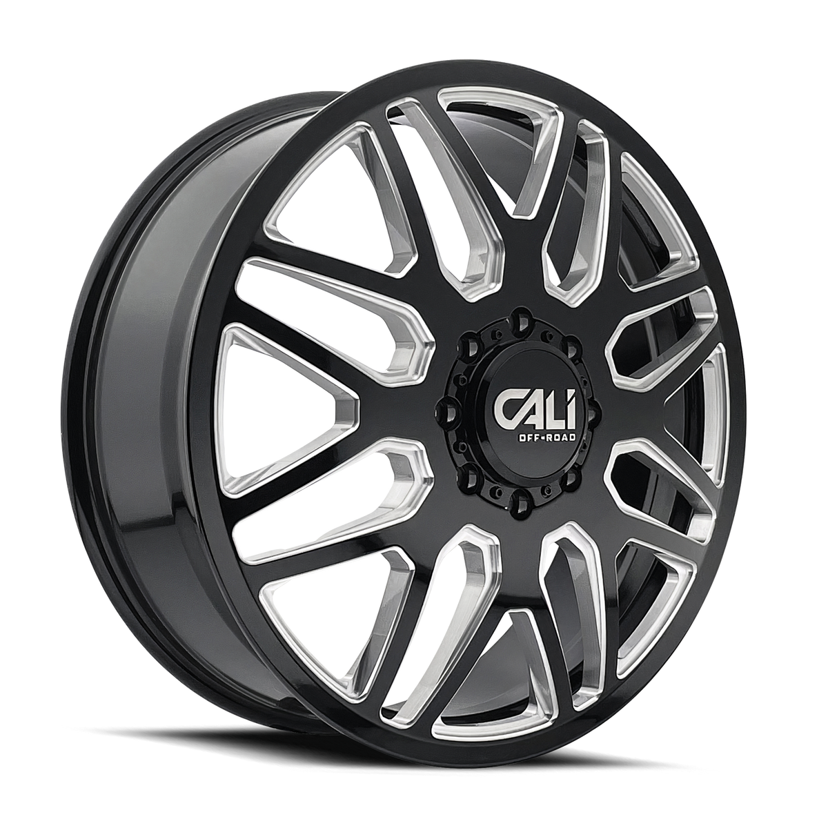 Cali Off-Road INVADER DUALLY 9115D Gloss Black Milled wheel