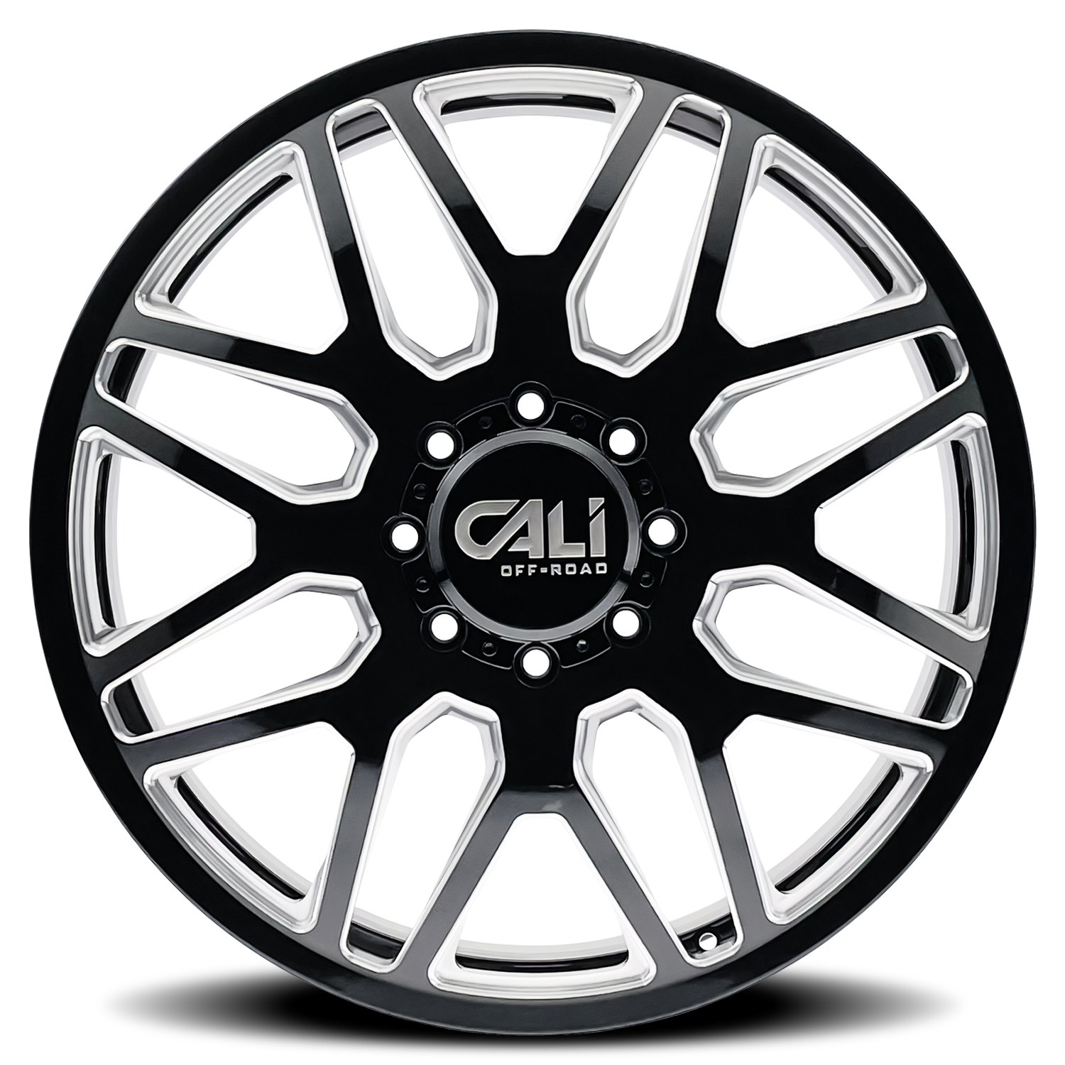 Cali Off-Road INVADER DUALLY 9115D Gloss Black Milled