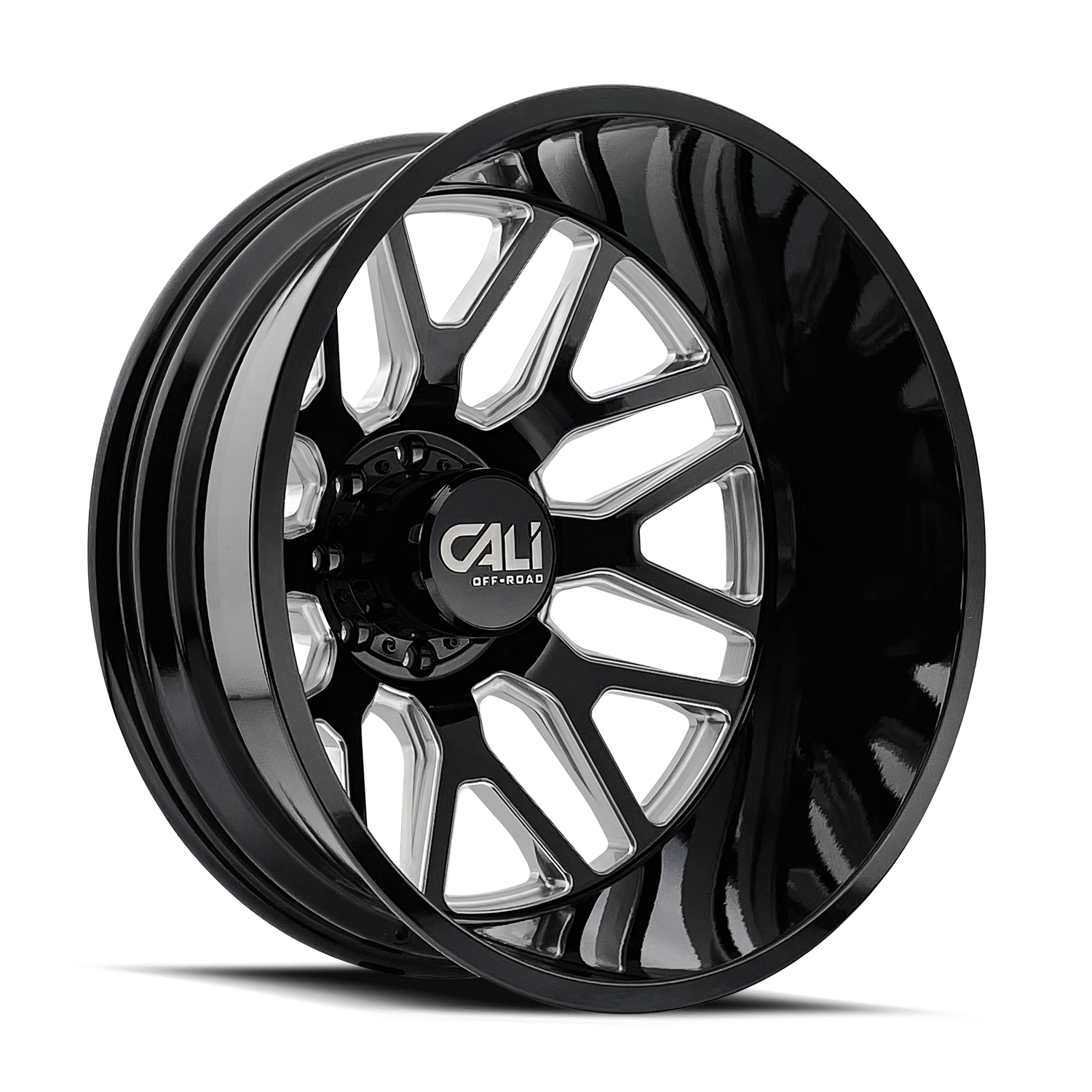 Cali Off-Road INVADER DUALLY 9115D Gloss Black Milled