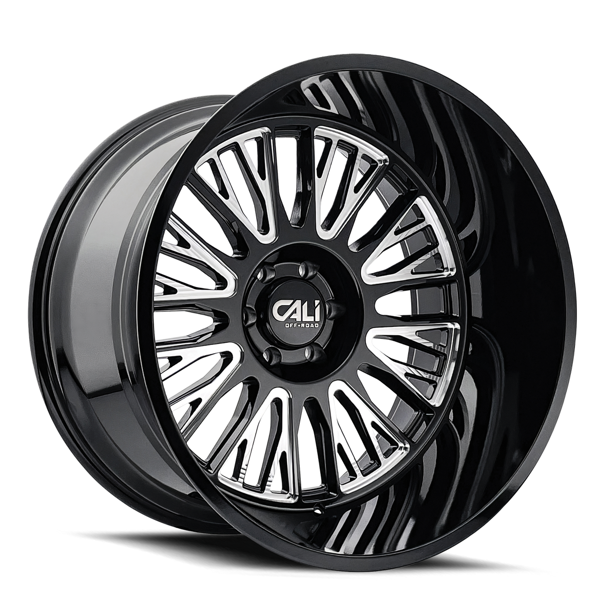 Cali Off-Road VERTEX 9116 Gloss Black Milled wheel