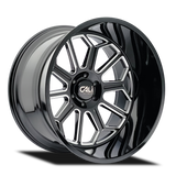 Cali Off-Road AUBURN 9117 Gloss Black Milled wheel