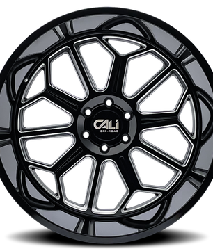 Cali Off-Road AUBURN 9117 Gloss Black Milled