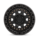 Black Rhino CARBINE 17x8.5 0 Matte Black with Machined Tinted Ring & Bronze Bolts   truck wheel