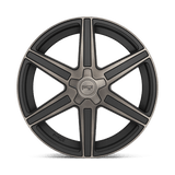Niche M236 CARINA 24x10 +25mm Matte Machined Smoke Tint (5x139.7)