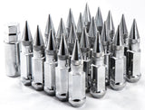 Wheel Installation Kit set: (Includes Spike Lug nuts, Key & Centering rings for 4 Wheels)