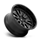 Fuel 1PC D761 CLASH 20x9 +1mm Gloss Black Milled