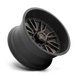 Fuel 1PC Clash 22x12 -44mm Matte Black with Machined Spokes and a Smoke Tint