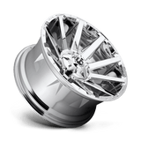 Fuel 1PC D614 CONTRA 20x10 -18mm Chrome Plated (8x170)
