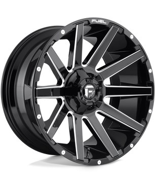 Fuel 1Pc D615 Contra Gloss Black Milled