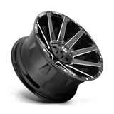 Fuel 1PC D615 CONTRA 22x12 -44mm Gloss Black Milled