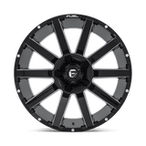 Fuel 1PC D615 CONTRA 24x12 -44mm Gloss Black Milled