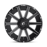 Fuel 1PC D616 CONTRA 20x9 +20mm Matte Black Milled
