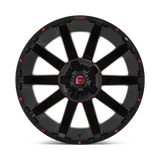 Fuel 1PC D643 CONTRA 24x14 -75mm Gloss Black Red Tinted Clear