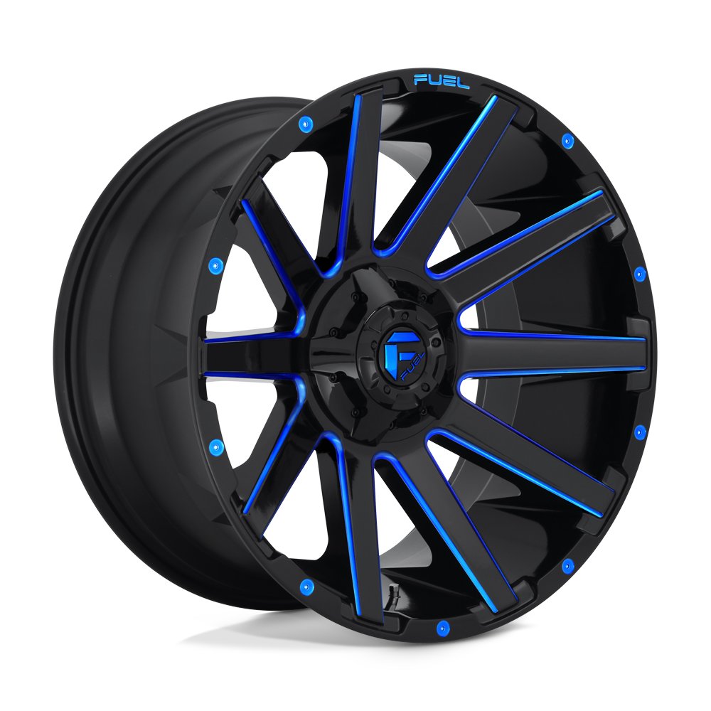 Fuel 1Pc D644 Contra Gloss Black Blue Tinted Clear