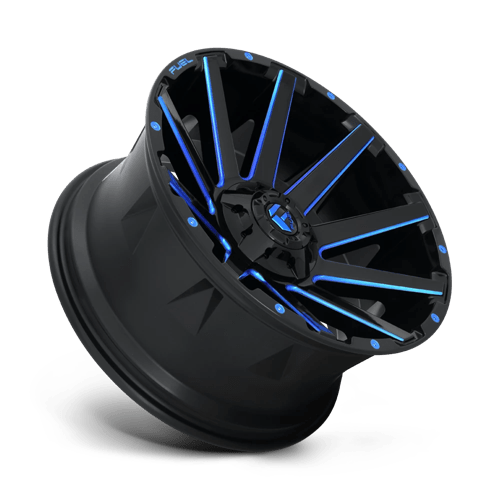 Fuel 1PC D644 CONTRA 20x10 -18 Gloss Black Blue Tinted Clear