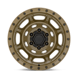 Black Rhino Convoy 17x8.5 -10 Matte Olive with a Simulated Beadlock   truck wheel
